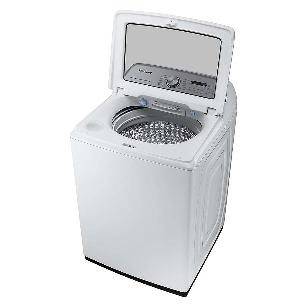 Alt View 12. Samsung - Open Box 5.4 Cu. Ft. High-Efficiency Smart Top Load Washer with Pet Care Solution - White.