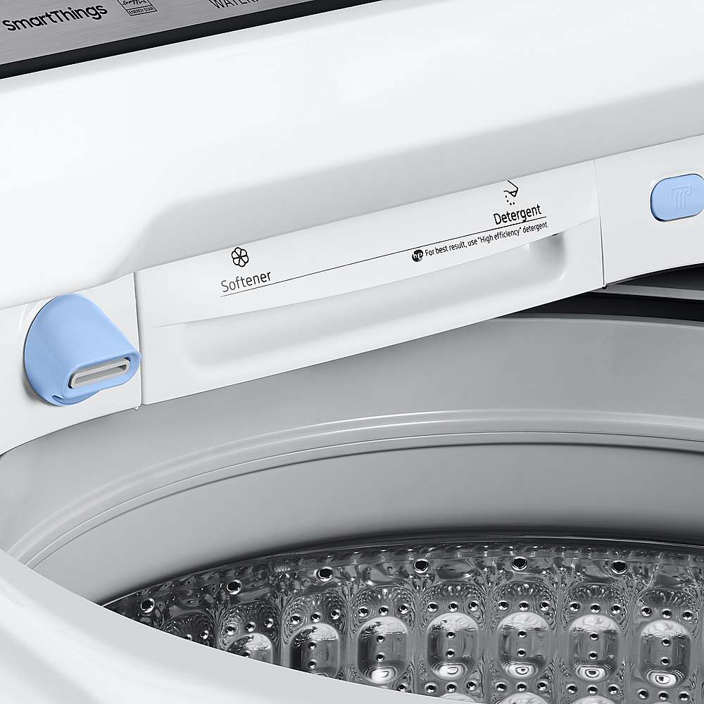 Alt View 16. Samsung - Open Box 5.4 Cu. Ft. High-Efficiency Smart Top Load Washer with Pet Care Solution - White.