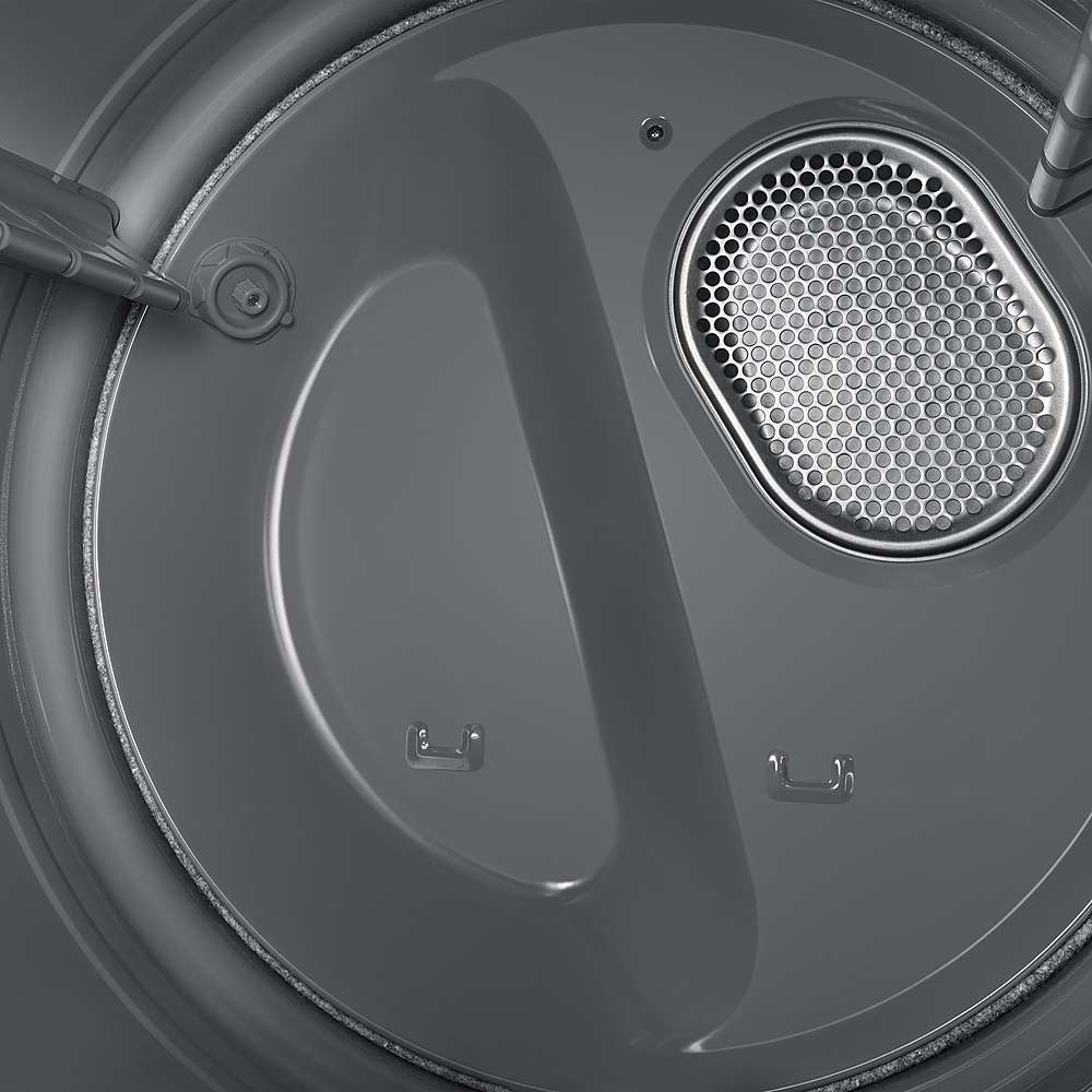 Alt View 16. Samsung - Open Box 7.4 Cu. Ft. Smart Gas Dryer with Steam and Pet Care Dry - White.