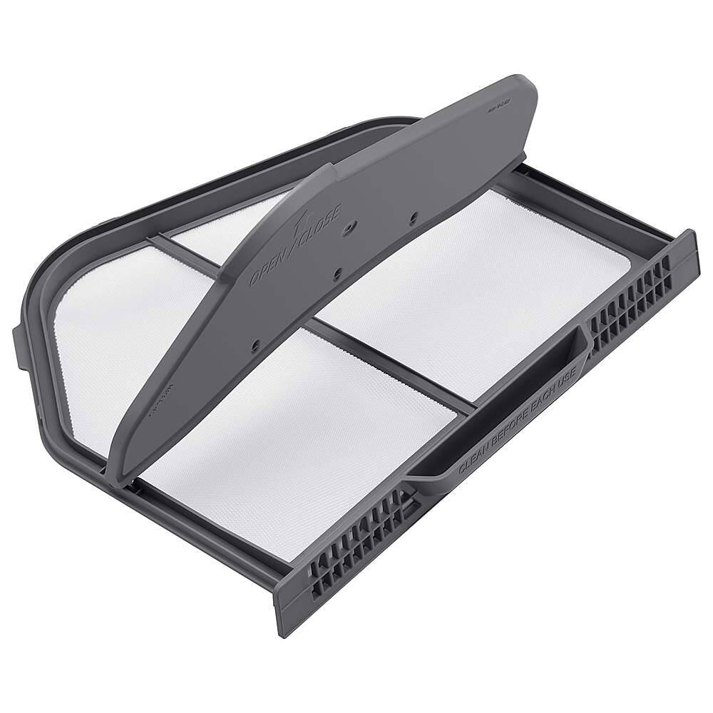 Alt View 17. Samsung - Open Box 7.4 Cu. Ft. Smart Gas Dryer with Steam and Pet Care Dry - White.