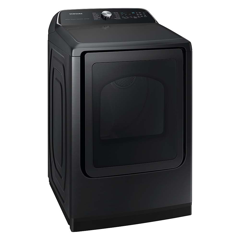 Alt View 11. Samsung - Open Box 7.4 Cu. Ft. Smart Gas Dryer with Steam Sanitize+ - Black.