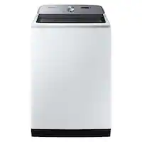 Samsung - Open Box 5.4 Cu. Ft. High-Efficiency Smart Top Load Washer with ActiveWave Agitator - White - Front_Zoom
