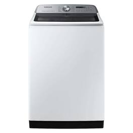 Samsung - Open Box 5.4 Cu. Ft. High-Efficiency Smart Top Load Washer with ActiveWave Agitator - White
