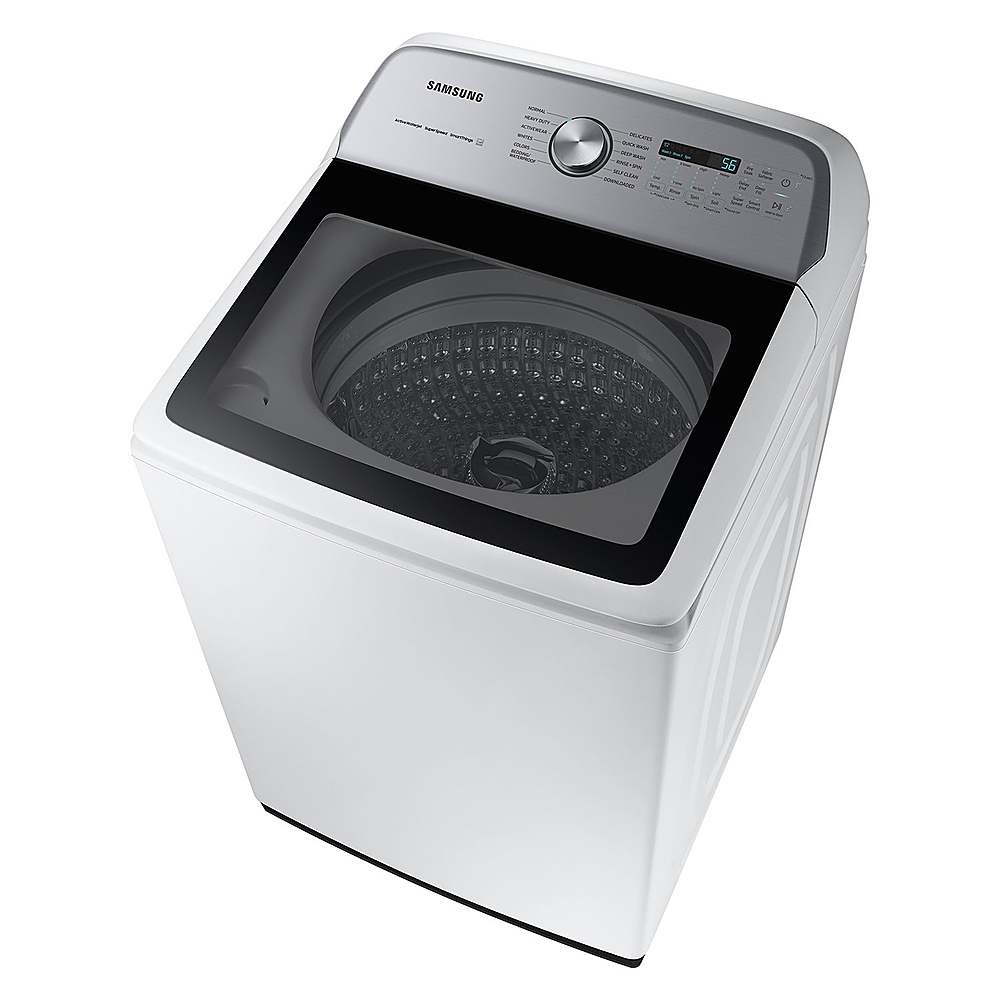 Alt View 13. Samsung - Open Box 5.4 Cu. Ft. High-Efficiency Smart Top Load Washer with ActiveWave Agitator - White.