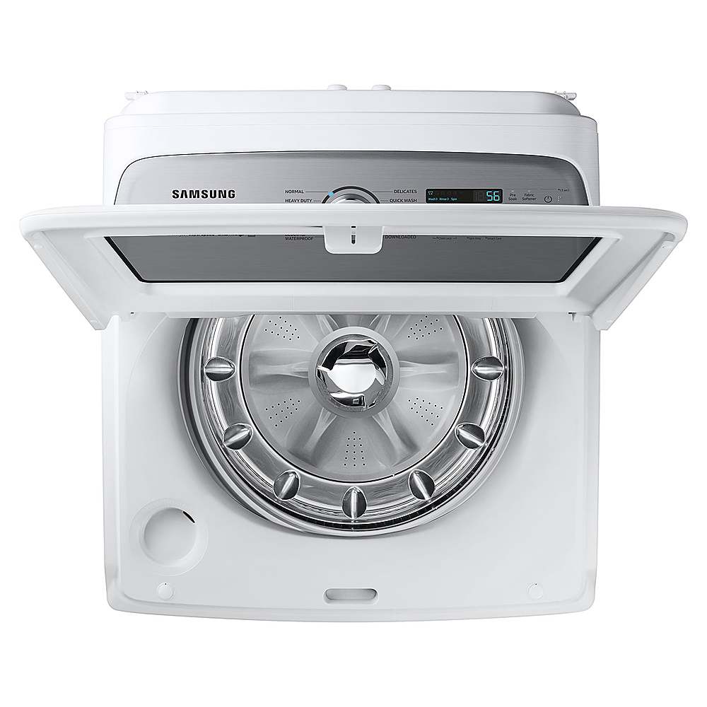Alt View 14. Samsung - Open Box 5.4 Cu. Ft. High-Efficiency Smart Top Load Washer with ActiveWave Agitator - White.
