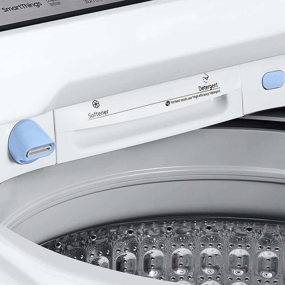 Alt View 16. Samsung - Open Box 5.4 Cu. Ft. High-Efficiency Smart Top Load Washer with ActiveWave Agitator - White.
