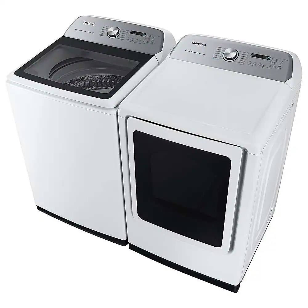 Alt View 20. Samsung - Open Box 5.4 Cu. Ft. High-Efficiency Smart Top Load Washer with ActiveWave Agitator - White.