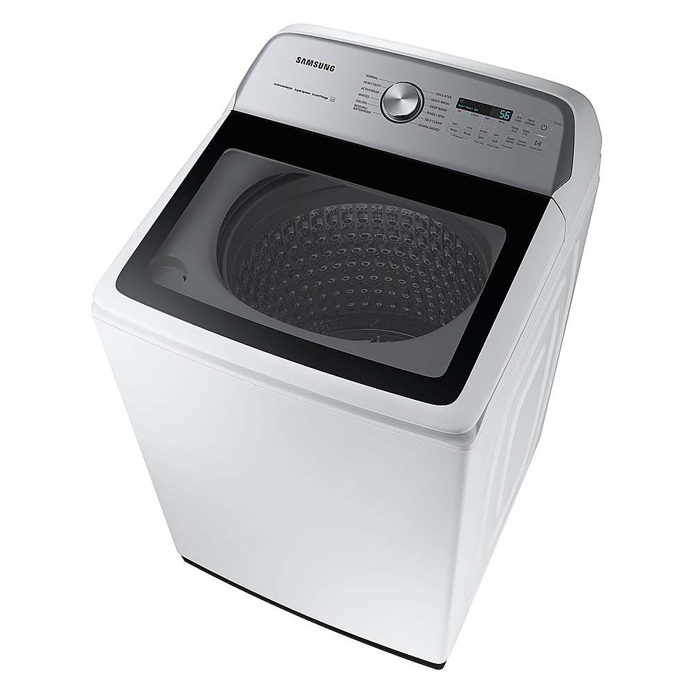 Alt View 14. Samsung - Open Box 5.5 Cu. Ft. High-Efficiency Smart Top Load Washer with Super Speed Wash - White.
