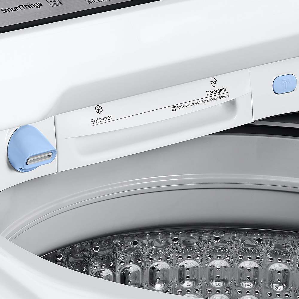 Alt View 17. Samsung - Open Box 5.5 Cu. Ft. High-Efficiency Smart Top Load Washer with Super Speed Wash - White.