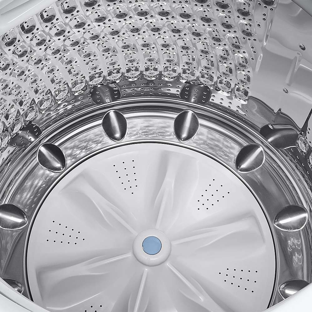 Alt View 19. Samsung - Open Box 5.5 Cu. Ft. High-Efficiency Smart Top Load Washer with Super Speed Wash - White.