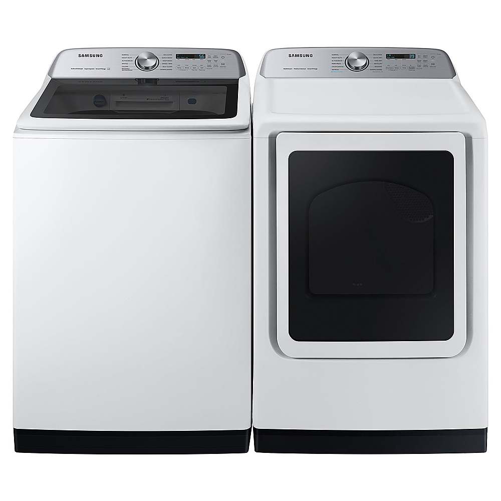 Alt View 21. Samsung - Open Box 5.5 Cu. Ft. High-Efficiency Smart Top Load Washer with Super Speed Wash - White.