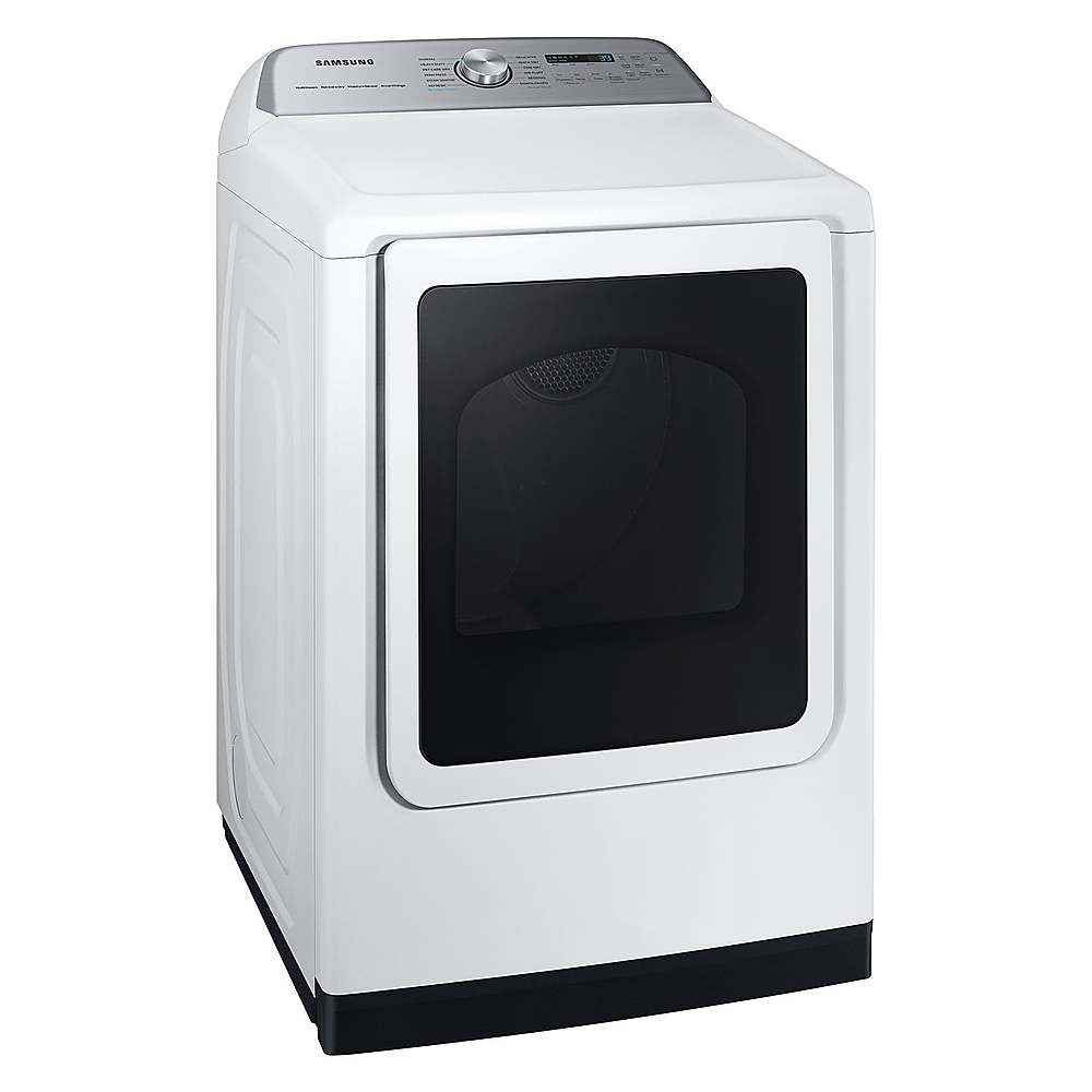Alt View 12. Samsung - Open Box 7.4 Cu. Ft. Smart Electric Dryer with Steam Sanitize+ - White.