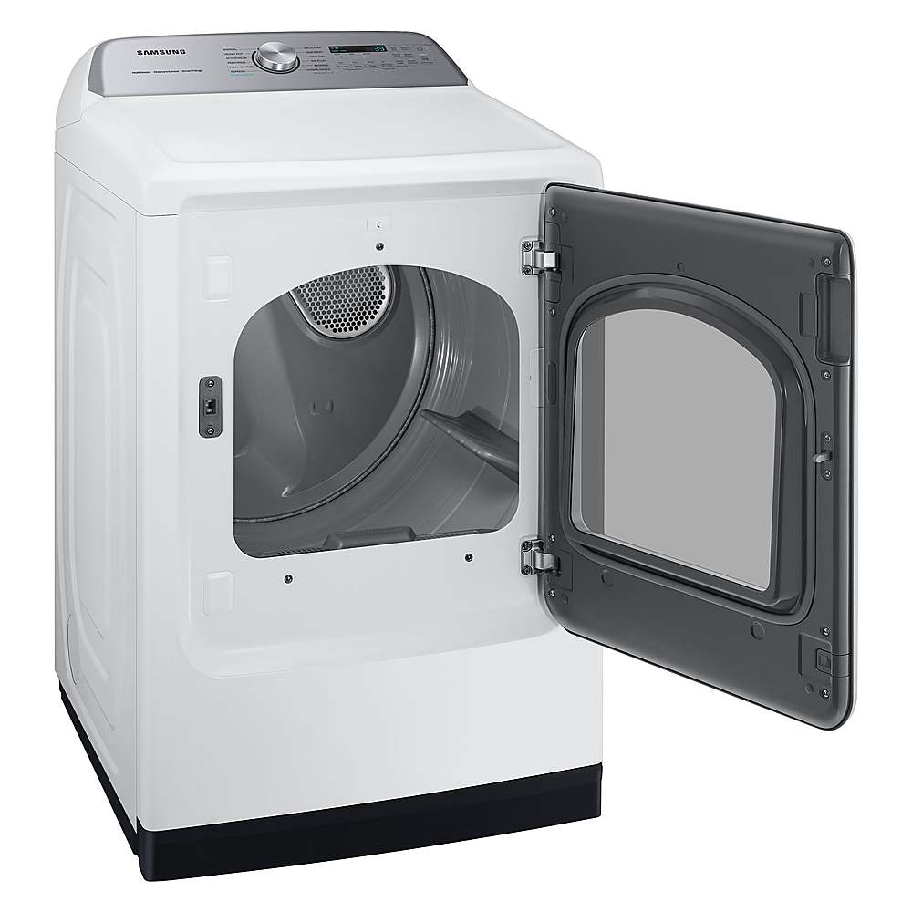 Alt View 13. Samsung - Open Box 7.4 Cu. Ft. Smart Electric Dryer with Steam Sanitize+ - White.