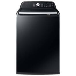 Samsung - Open Box 4.6 Cu. Ft. High-Efficiency Smart Top Load Washer with ActiveWave Agitator - Black