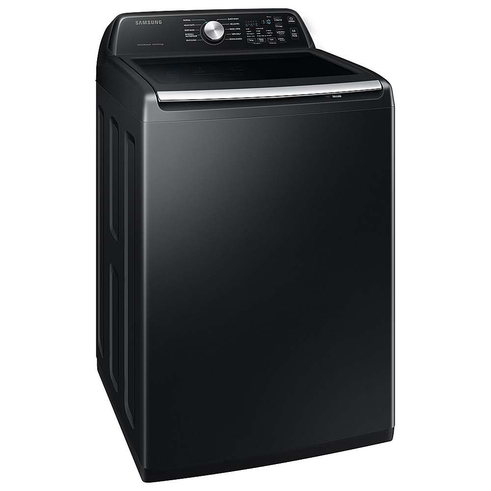 Alt View 11. Samsung - Open Box 4.6 Cu. Ft. High-Efficiency Smart Top Load Washer with ActiveWave Agitator - Black.