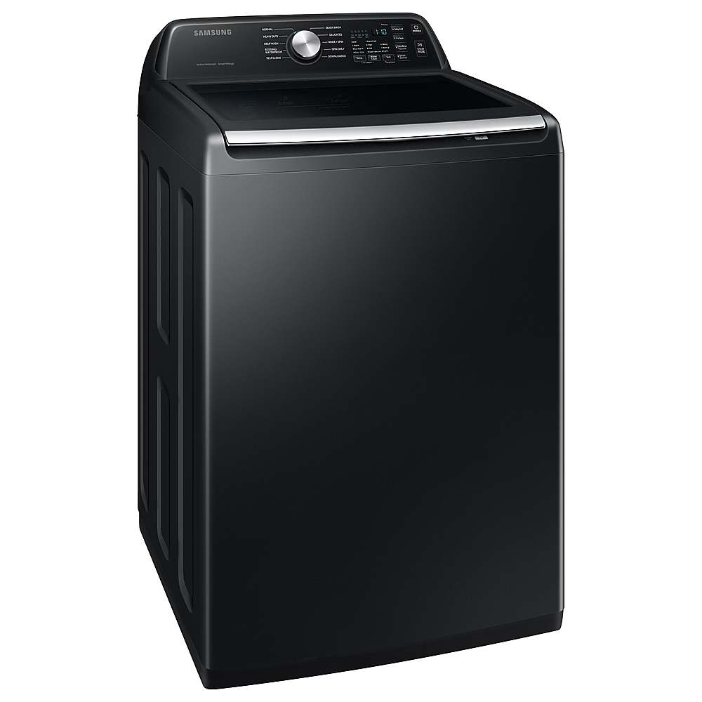 Alt View 11. Samsung - Open Box 4.7 Cu. Ft. High-Efficiency Smart Top Load Washer with Active WaterJet - Black.