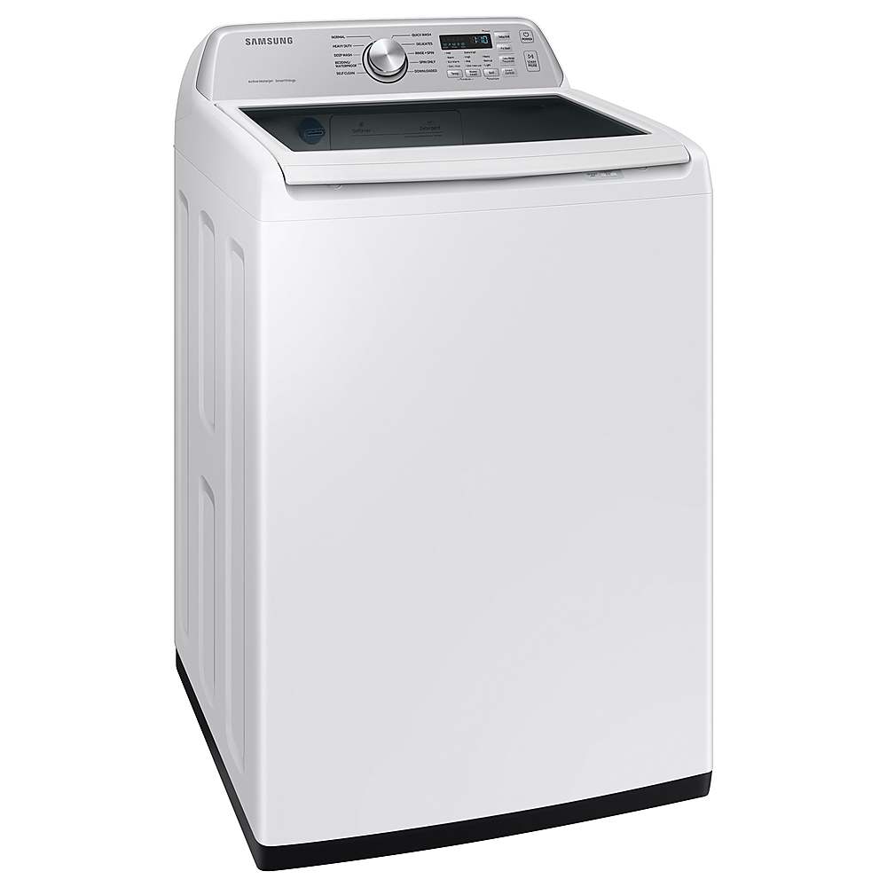 Alt View 11. Samsung - Open Box 4.6 Cu. Ft. High-Efficiency Smart Top Load Washer with ActiveWave Agitator - White.