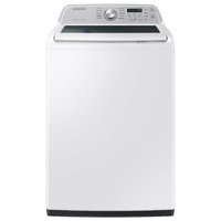 Samsung - Open Box 4.7 Cu. Ft. High-Efficiency Smart Top Load Washer with Active WaterJet - White - Front_Zoom