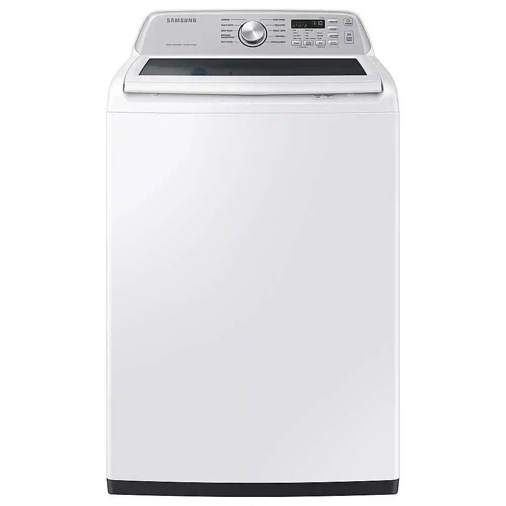 Samsung - Open Box 4.7 Cu. Ft. High-Efficiency Smart Top Load Washer with Active WaterJet - White