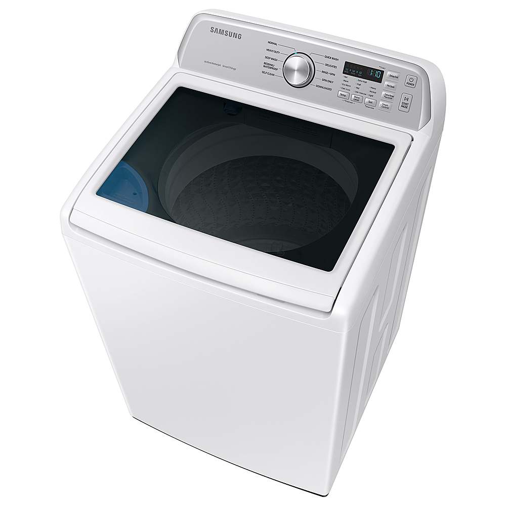 Alt View 13. Samsung - Open Box 4.7 Cu. Ft. High-Efficiency Smart Top Load Washer with Active WaterJet - White.