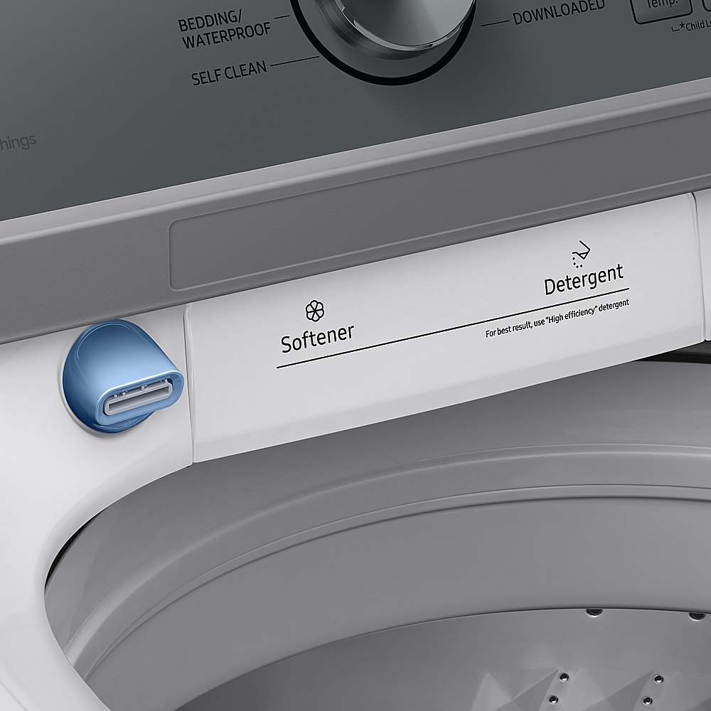 Alt View 16. Samsung - Open Box 4.7 Cu. Ft. High-Efficiency Smart Top Load Washer with Active WaterJet - White.