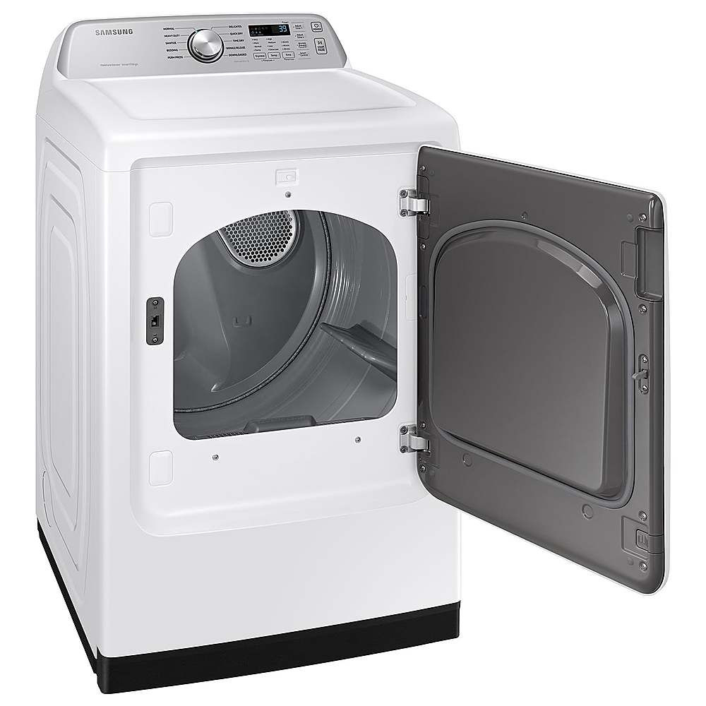 Alt View 12. Samsung - Open Box 7.4 Cu. Ft. Smart Electric Dryer with Sensor Dry - White.