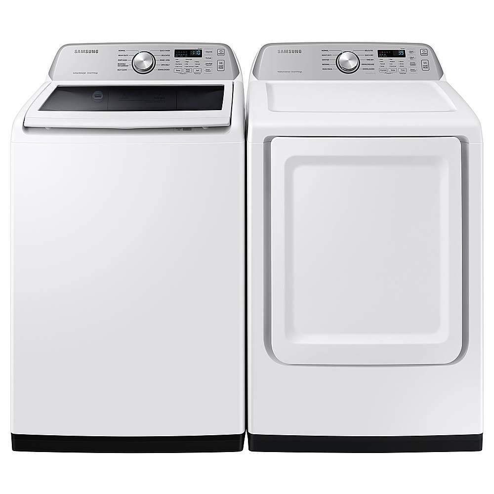 Alt View 16. Samsung - Open Box 7.4 Cu. Ft. Smart Electric Dryer with Sensor Dry - White.