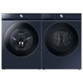 Alt View Zoom 14. Samsung - Open Box BESPOKE 7.8 Cu. Ft. Stackable Smart Electric Dryer with Steam and Ventless Hybrid Heat Pump - Brushed Navy.