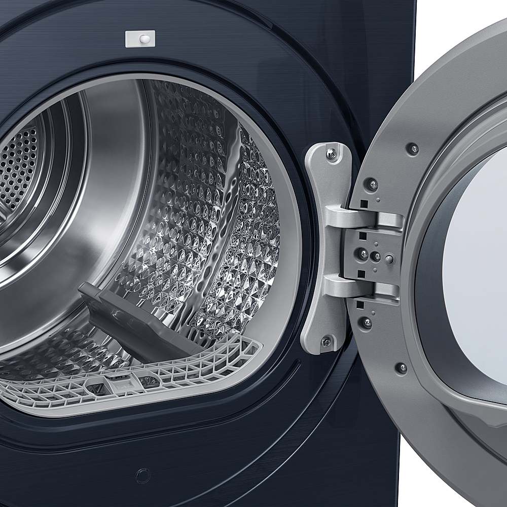 Alt View 20. Samsung - Open Box BESPOKE 7.8 Cu. Ft. Stackable Smart Electric Dryer with Steam and Ventless Hybrid Heat Pump - Brushed Navy.