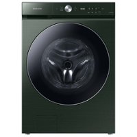 Samsung - Open Box BESPOKE 5.3 Cu. Ft. High-Efficiency Stackable Smart Front Load Washer with Steam and AI OptiWash - Forest Green - Front_Zoom