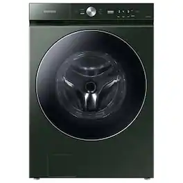 Samsung - Open Box BESPOKE 5.3 Cu. Ft. High-Efficiency Stackable Smart Front Load Washer with Steam and AI OptiWash - Forest Green