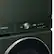 Alt View 11. Samsung - Open Box BESPOKE 5.3 Cu. Ft. High-Efficiency Stackable Smart Front Load Washer with Steam and AI OptiWash - Forest Green.