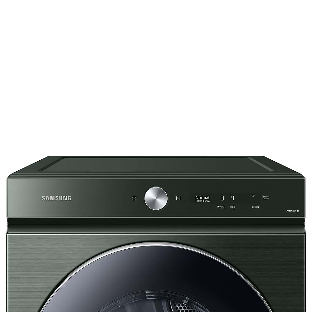 Alt View 16. Samsung - Open Box BESPOKE 7.6 Cu. Ft. Stackable Smart Electric Dryer with Steam and AI Optimal Dry - Forest Green.