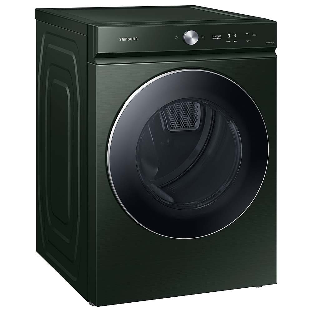Alt View 17. Samsung - Open Box BESPOKE 7.6 Cu. Ft. Stackable Smart Electric Dryer with Steam and AI Optimal Dry - Forest Green.