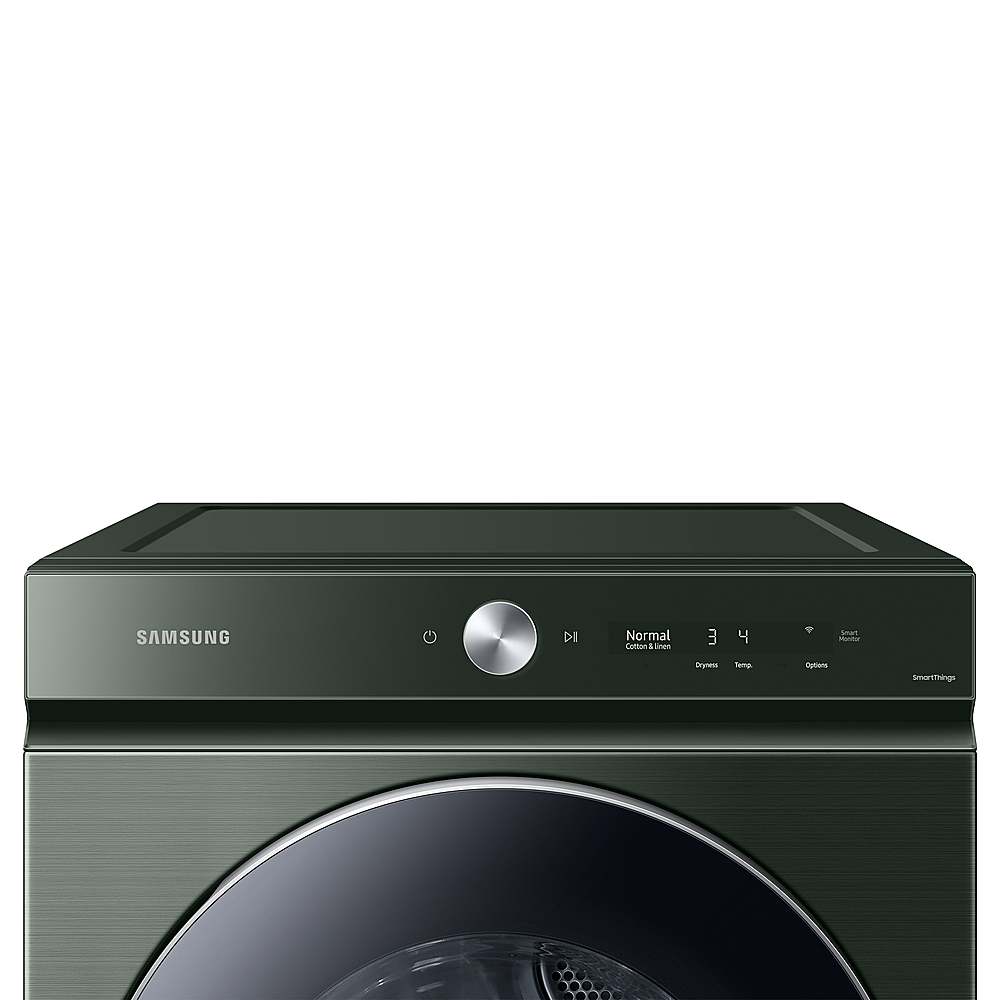 Alt View 16. Samsung - Open Box BESPOKE 7.6 Cu. Ft. Stackable Smart Gas Dryer with Steam and AI Optimal Dry - Forest Green.