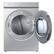 Alt View 13. Samsung - Open Box BESPOKE 7.6 Cu. Ft. Stackable Smart Gas Dryer with Steam and AI Optimal Dry - Silver Steel.