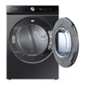 Alt View Zoom 13. Samsung - Open Box BESPOKE 7.6 Cu. Ft. Stackable Smart Gas Dryer with Steam and Super Speed Dry - Brushed Black.
