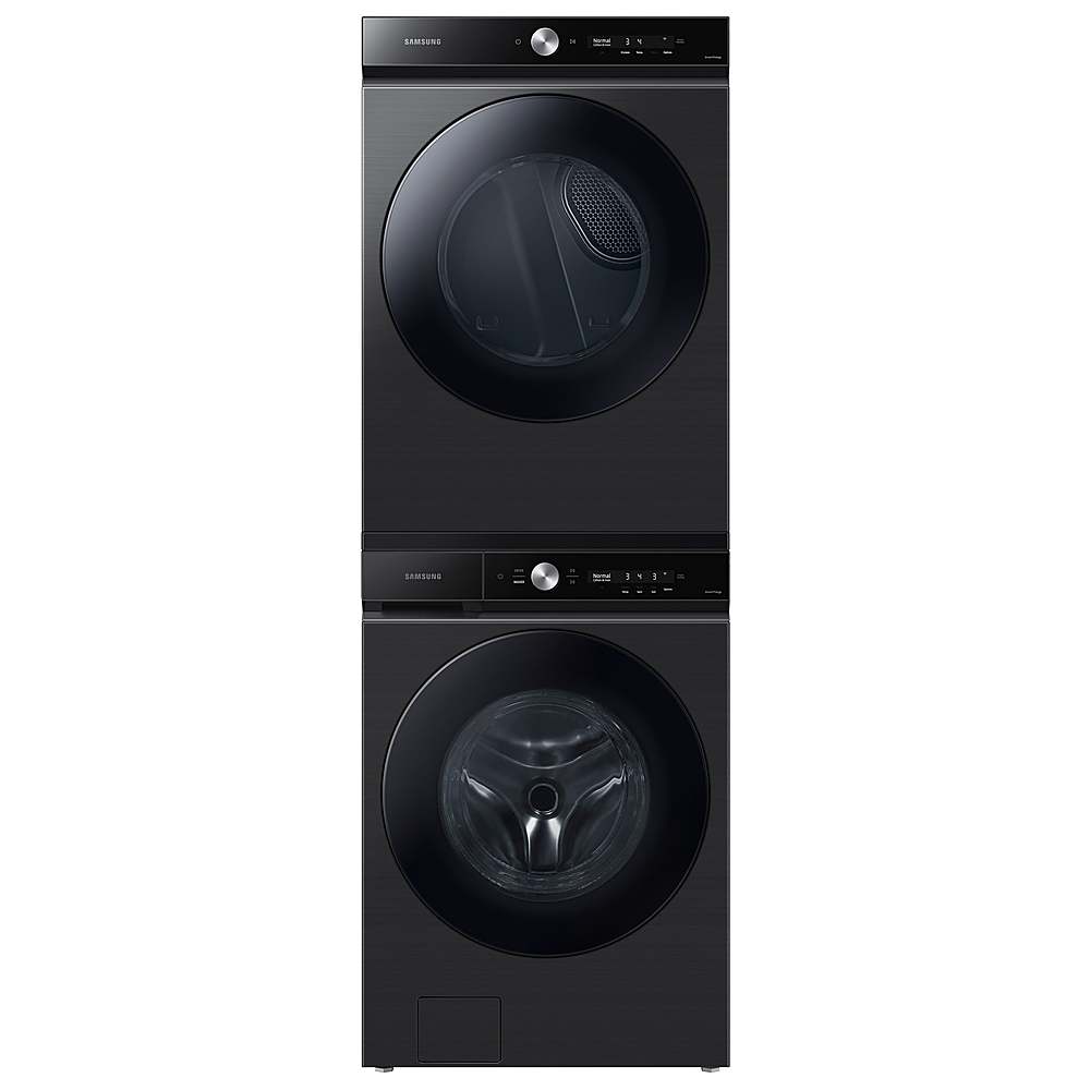 Alt View 18. Samsung - Open Box BESPOKE 7.6 Cu. Ft. Stackable Smart Gas Dryer with Steam and Super Speed Dry - Brushed Black.