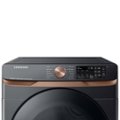Alt View 11. Samsung - Open Box 7.5 Cu. Ft. Stackable Smart Gas Dryer with Steam and Sensor Dry - Brushed Black.