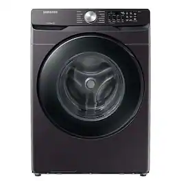 Samsung - Open Box 5.1 Cu. Ft. High-Efficiency Stackable Smart Front Load Washer with Vibration Reduction Technology+ - Brushed Black