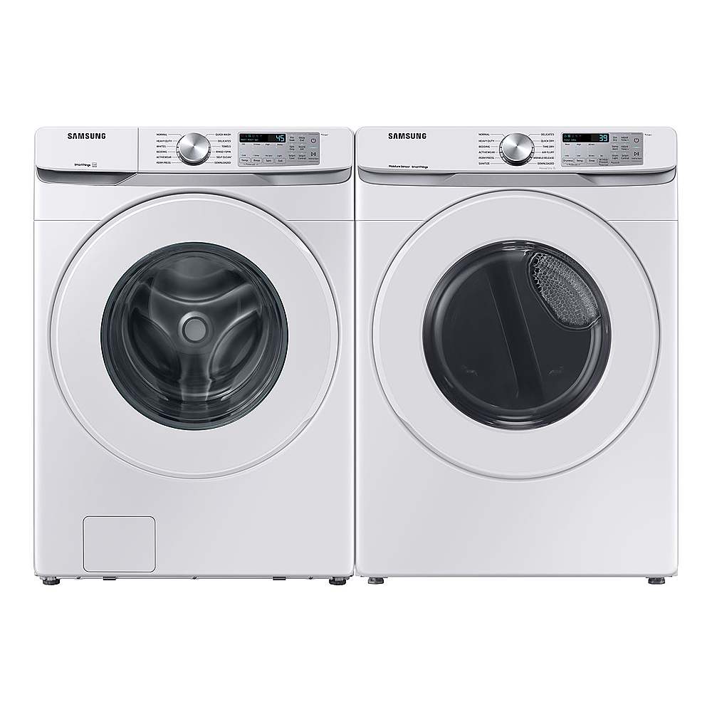Alt View 14. Samsung - Open Box 7.5 Cu. Ft. Stackable Smart Electric Dryer with Sensor Dry - White.