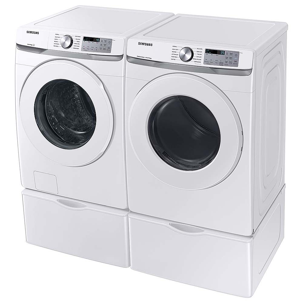 Alt View 20. Samsung - Open Box 7.5 Cu. Ft. Stackable Smart Electric Dryer with Sensor Dry - White.