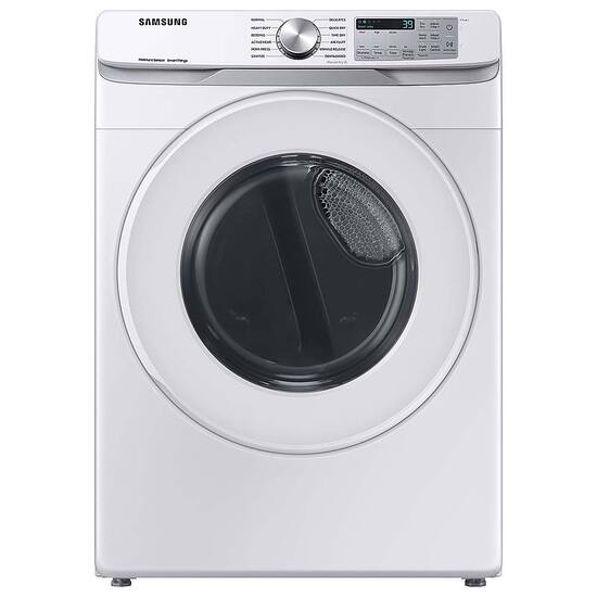 Samsung Open Box 7.5 Cu. Ft. Stackable Smart Gas Dryer with Sensor Dry White OBX DVG51CG8000W Best Buy
