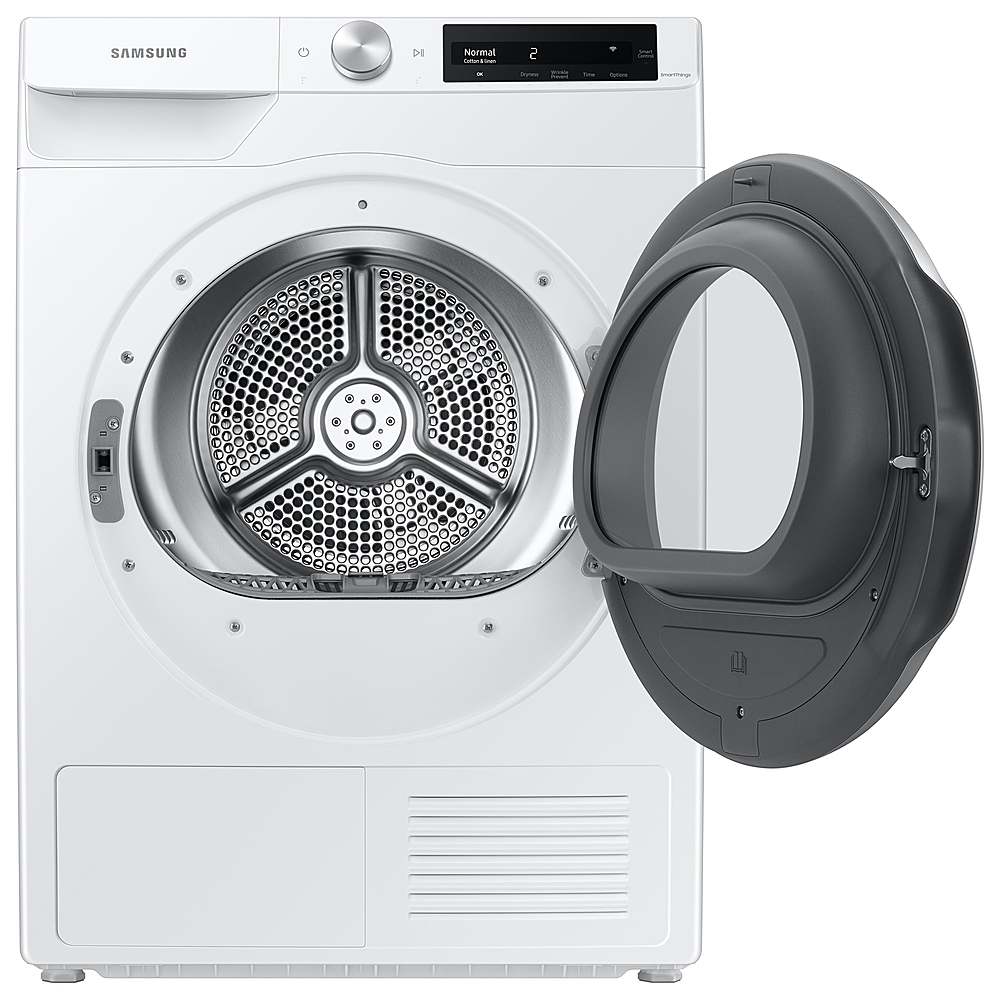 Alt View 13. Samsung - Open Box 4.0 Cu. Ft. Stackable Smart Electric Dryer with Ventless Heat Pump - White.