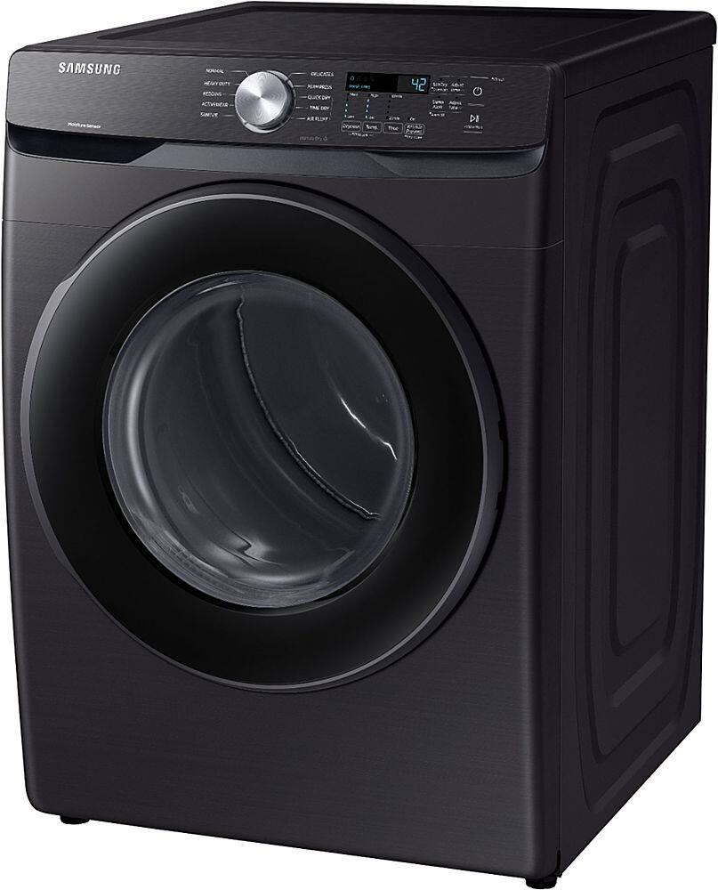 Alt View 11. Samsung - Open Box 7.5 Cu. Ft. Stackable Gas Dryer with Sensor Dry - Black Stainless Steel.