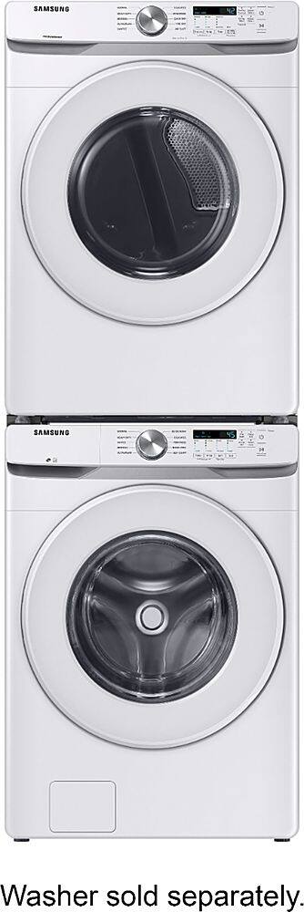 Alt View 11. Samsung - Open Box 7.5 Cu. Ft. Stackable Electric Dryer with Long Vent Drying - White.