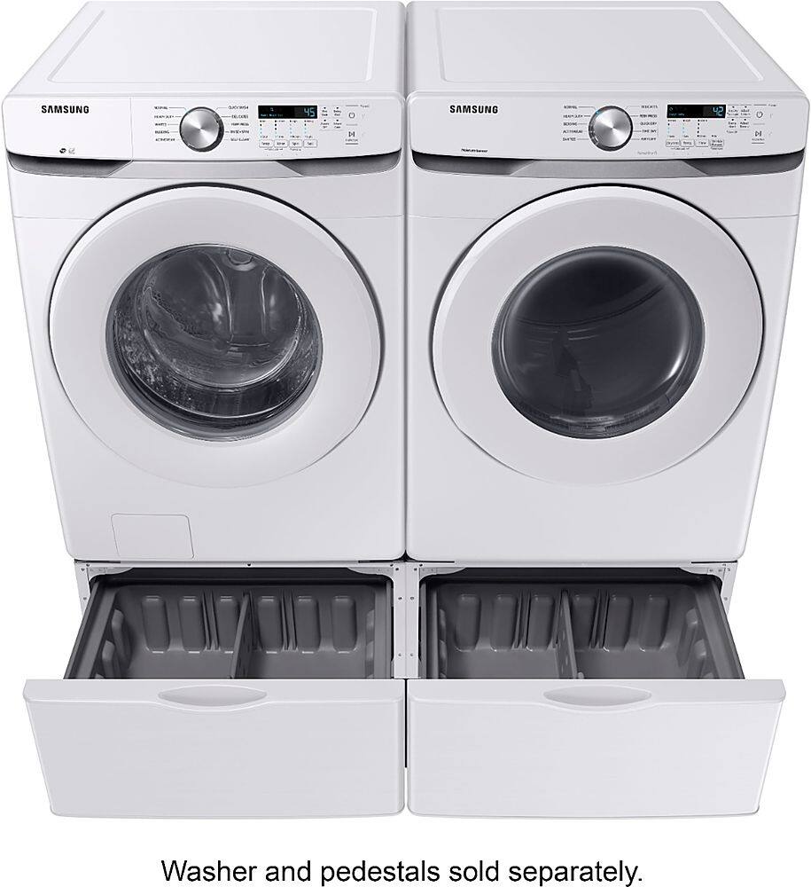 Alt View 13. Samsung - Open Box 7.5 Cu. Ft. Stackable Electric Dryer with Long Vent Drying - White.
