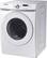 Left. Samsung - Open Box 7.5 Cu. Ft. Stackable Electric Dryer with Long Vent Drying - White.