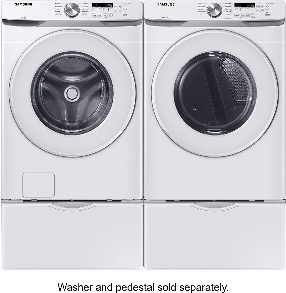 Alt View 15. Samsung - Open Box 7.5 Cu. Ft. Stackable Gas Dryer with Long Vent Drying - White.
