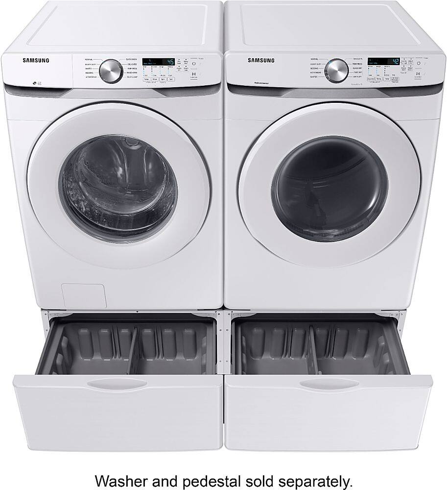 Alt View 16. Samsung - Open Box 7.5 Cu. Ft. Stackable Gas Dryer with Long Vent Drying - White.